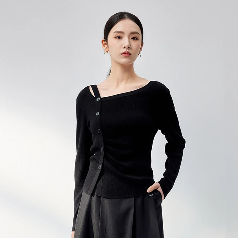 【丽公主】商场同款秋季新品设计款慵懒针织衫NDY7B43082