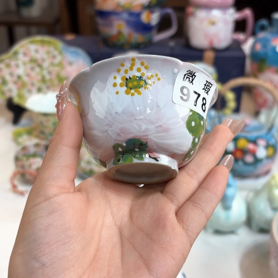 景德镇手绘高温釉下彩陶瓷茶具