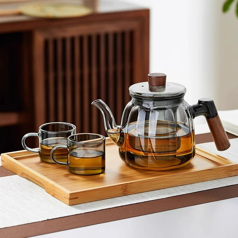 玻璃茶壶耐高温家用茶具办公室加厚茶水分离泡茶器茶杯泡茶壶高档