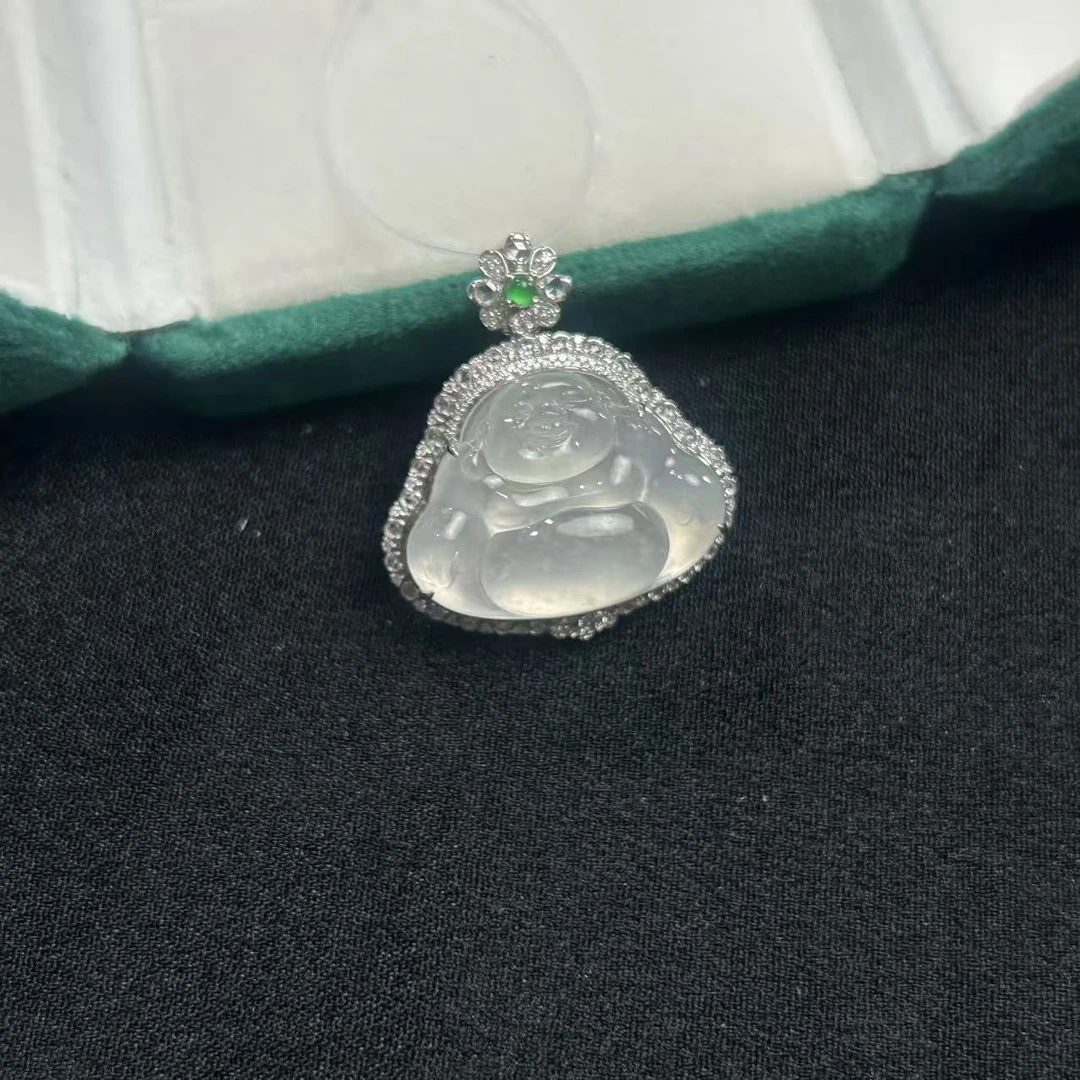 【睿泽鉴宝】18K翡翠吊坠 FZB0118-607