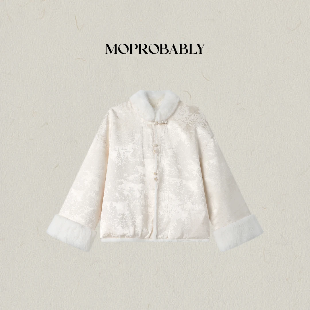 Moprobably李予诺「花满语」国风新中式气质双面穿外套L5481113