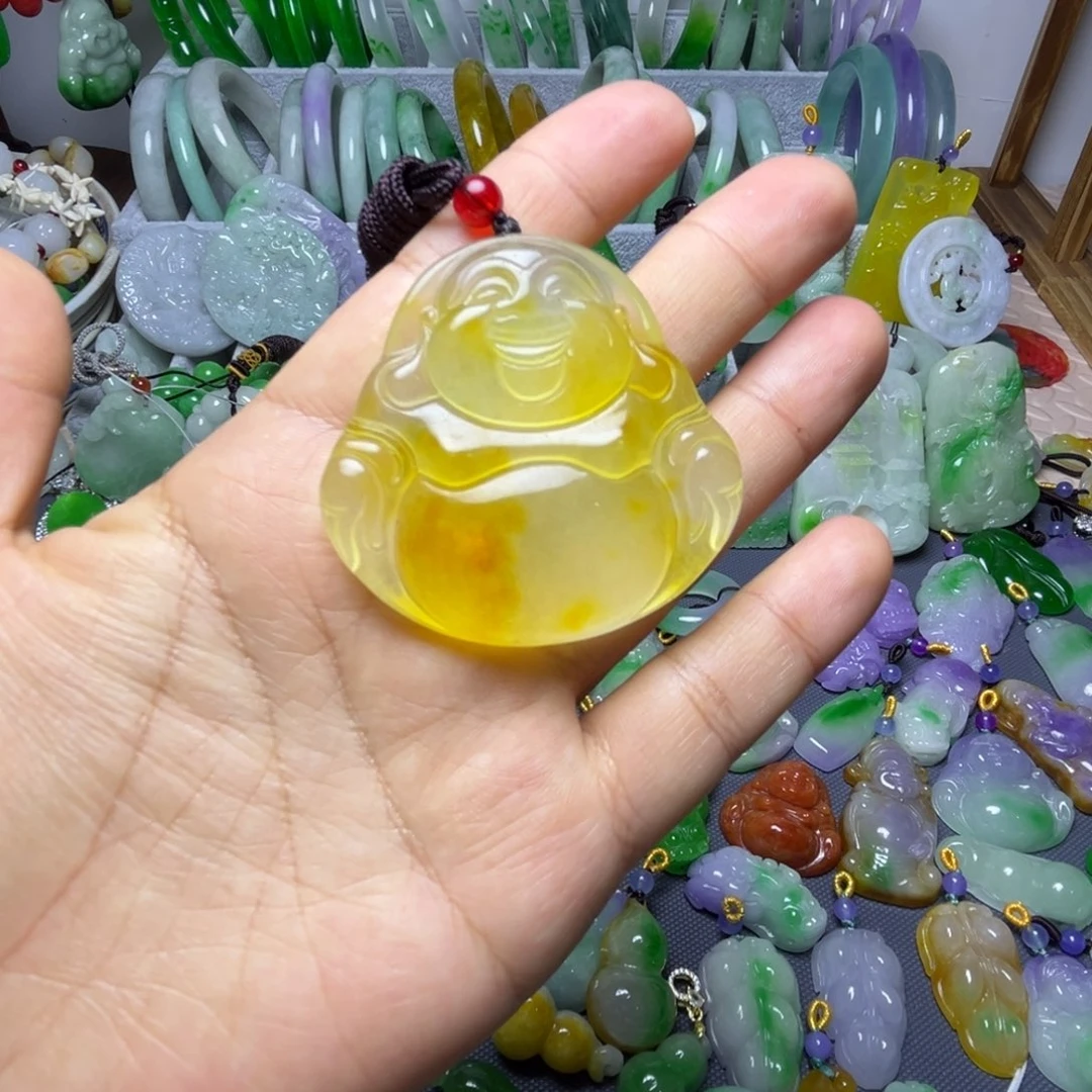 翡翠未镶嵌颈饰吊坠