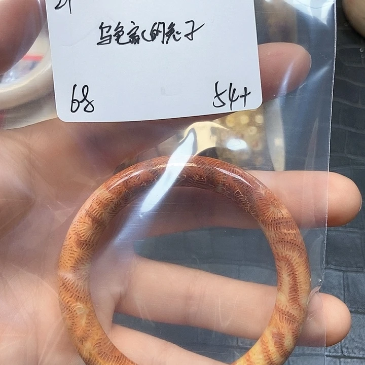 硅化珊瑚（珊瑚玉）手镯未镶嵌乌****子21