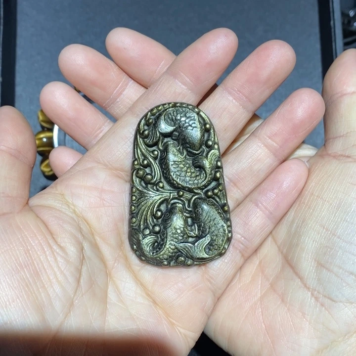 黑曜岩吊坠(不含链)未镶嵌日**慧