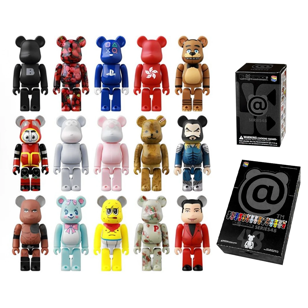 【直播拆盒】Bearbrick 48代 积木熊 正版潮玩盲盒 100%