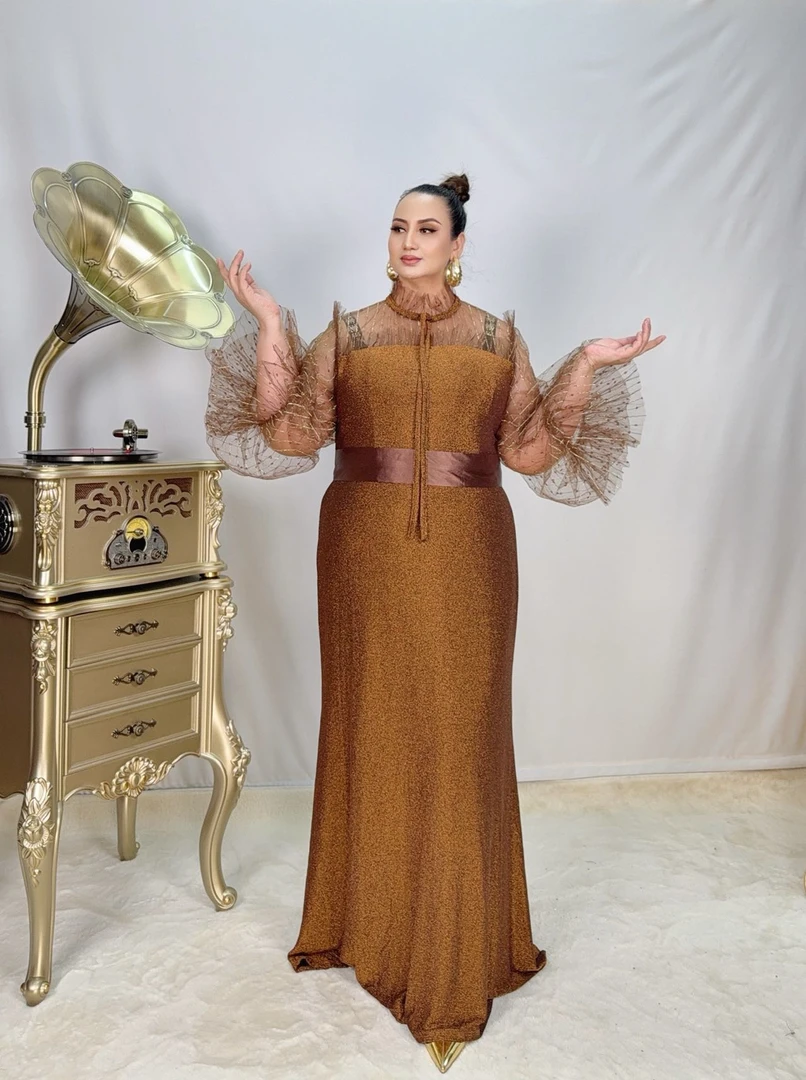 新疆包邮Bigsi koynak 布灵布灵冰丝连衣裙气质长款民族风女士