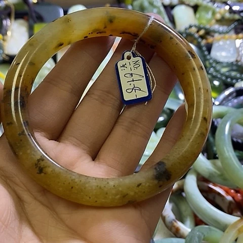 岫玉未镶嵌手镯62-61口径