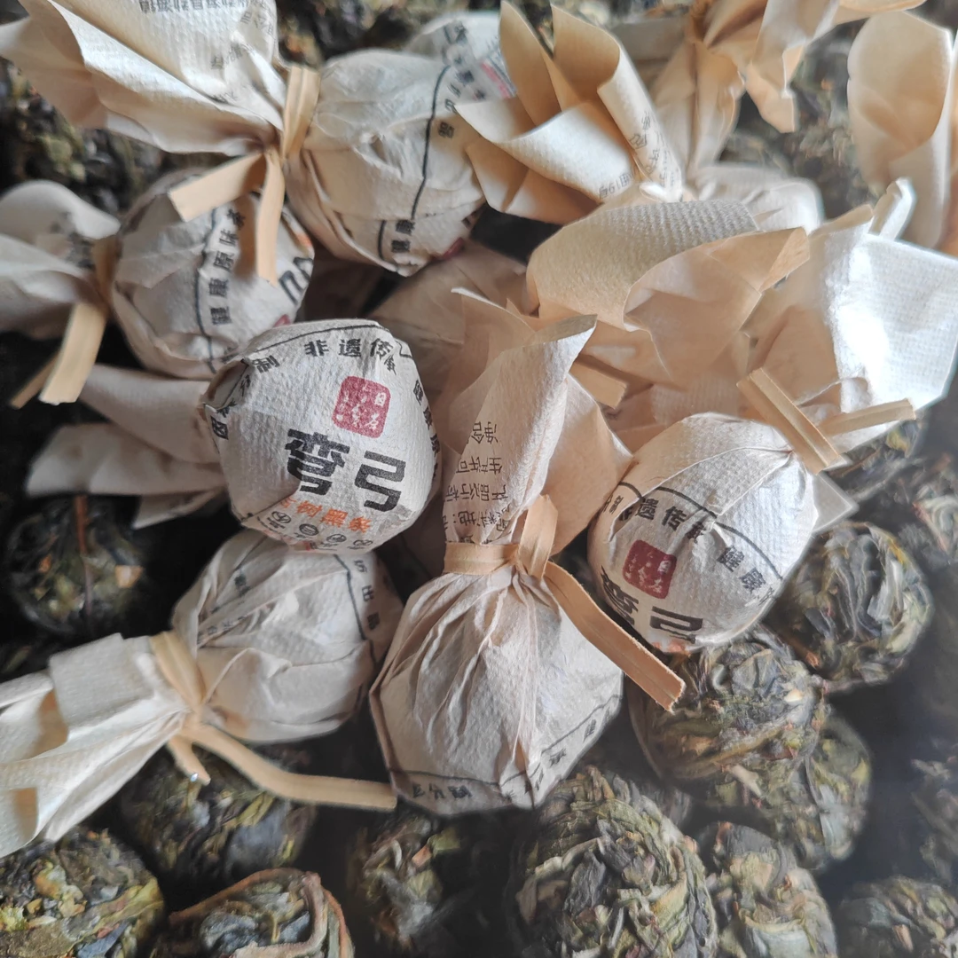 2023年 弯弓古树普洱茶龙珠10颗