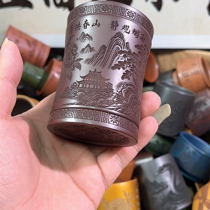 茶杯紫砂全手工紫砂主人杯