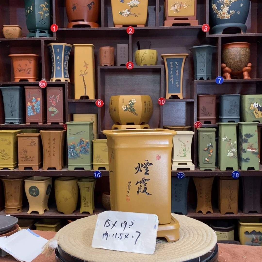 紫砂花盆紫砂作品