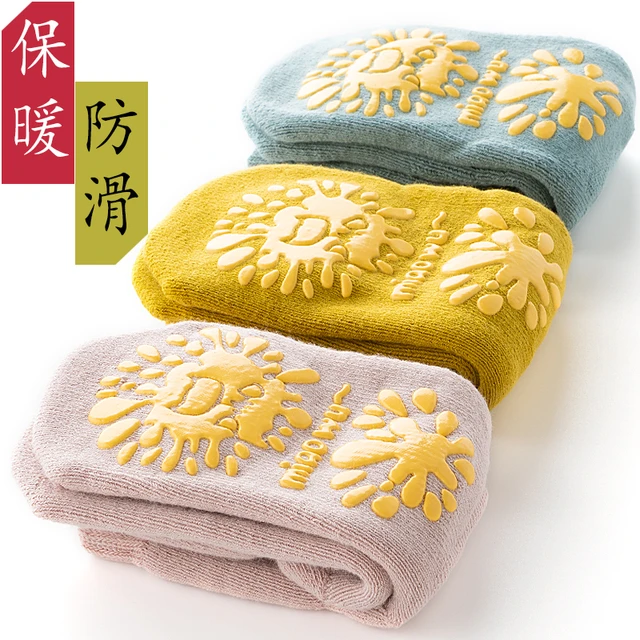 儿童地板袜宝宝止滑袜子春秋冬季加厚保暖棉男女婴儿学步中筒袜