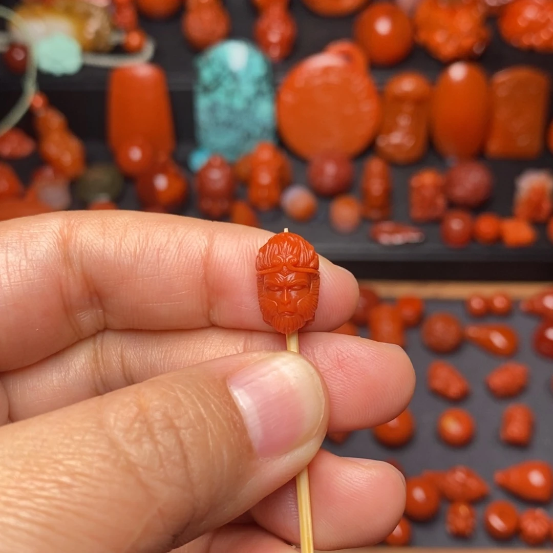 南红玛瑙配饰未镶嵌悟空卡9+