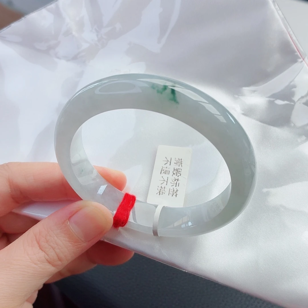 翡翠未镶嵌手镯5号-57圈口