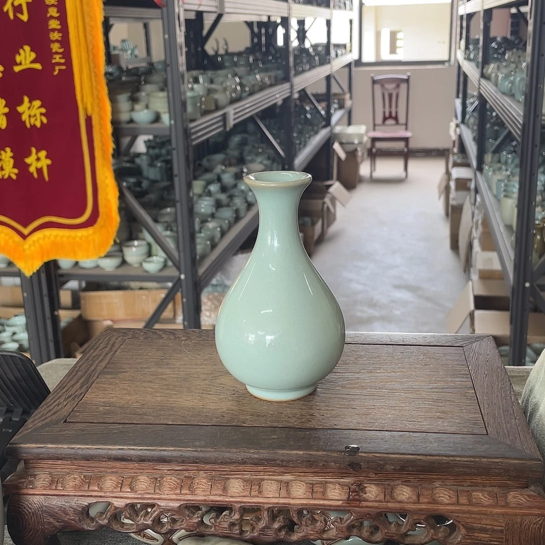 瓷片天青釉水小玉壶春
