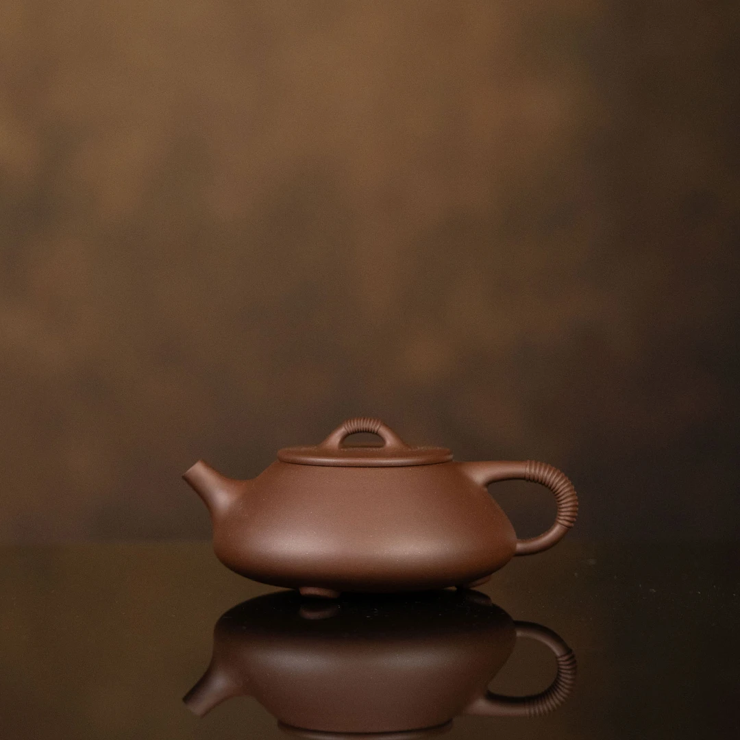 【利贞l线瓢】原矿紫泥约200cc手工制宜兴紫砂壶茶具MHSF