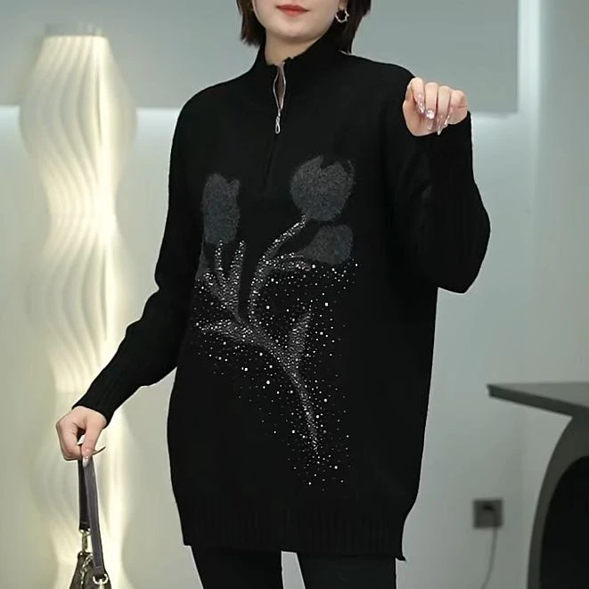 秋冬微胖mm大码女装精致高级感显瘦毛衣2025气质时尚百搭品质上衣