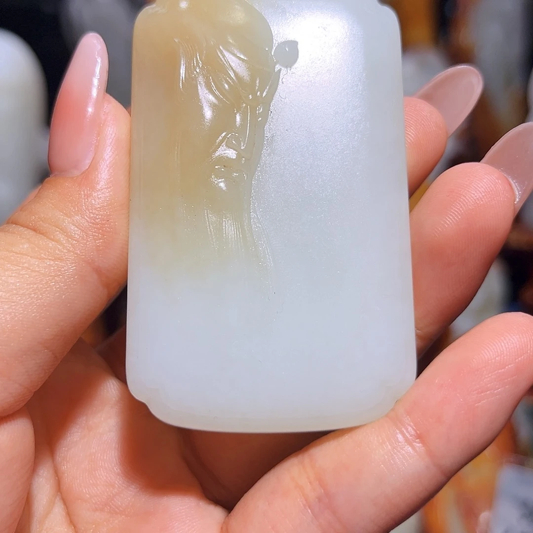 和田玉未镶嵌挂件