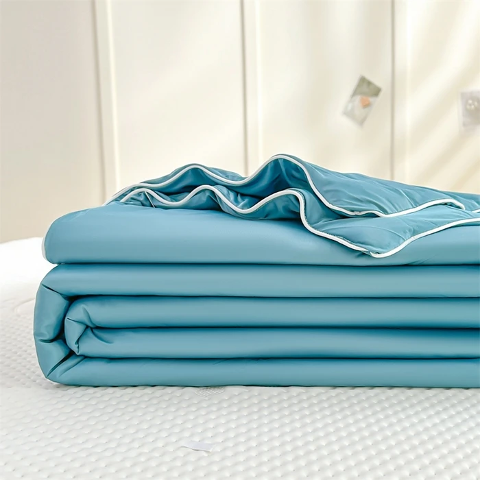 2025夏季新款凉感冰丝夏凉被空调被纯色单夏被薄款单人可机洗被子