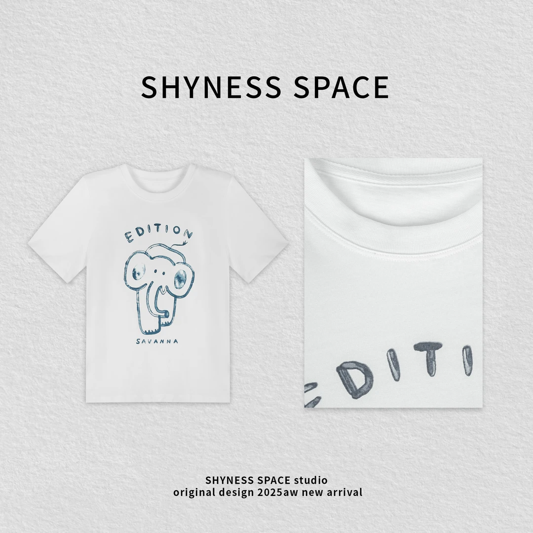 夏季新款上新设计感轻奢风极简宽松设计师短袖25HT2759