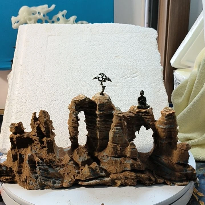 海***浪有机玻璃安徽灵璧石摆件