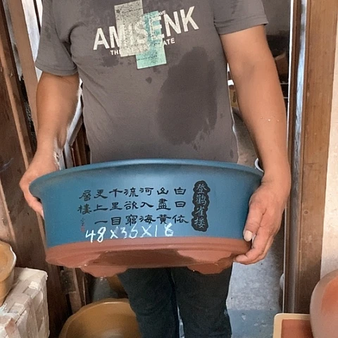 紫砂花盆手工制作