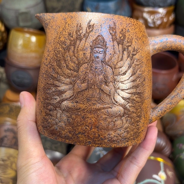 紫砂茶杯宜兴紫砂杯子