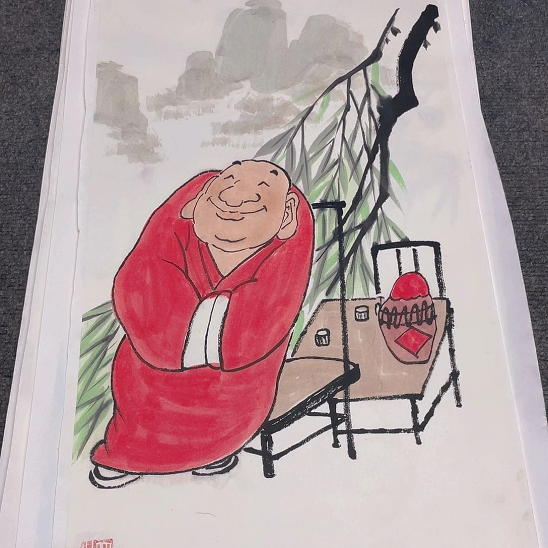 国画2平尺纯手绘国画作品