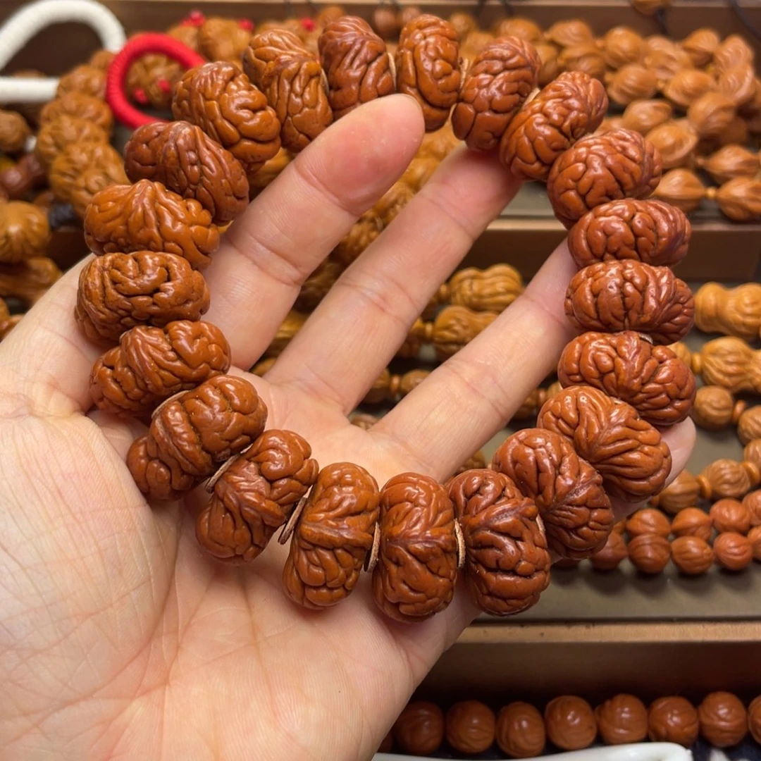 桃核手串龙纹桃核6