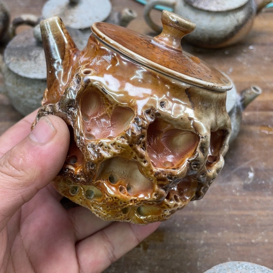 纯手工柴烧茶壶茶具