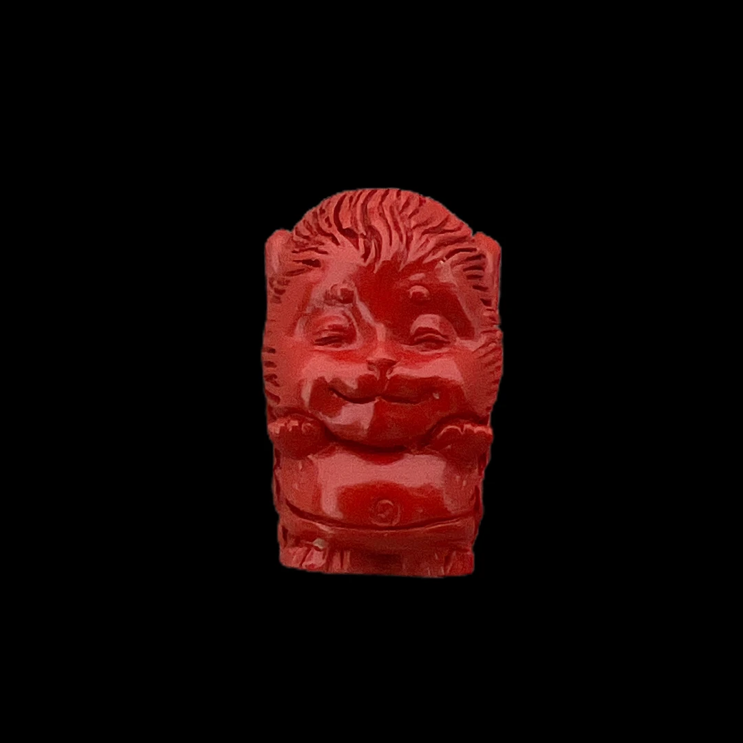 含辰砂工艺品F83朱砂吊坠（猴）孤品
