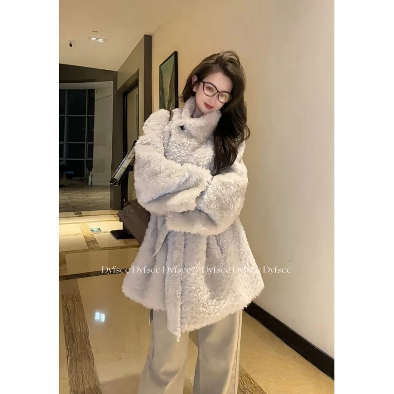 DYFS CC 2025  |  月白绒团  进口拉贡短款外套256963