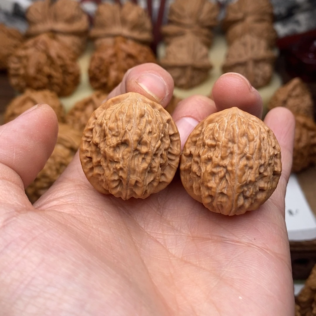 把件文玩核桃347号28白狮子