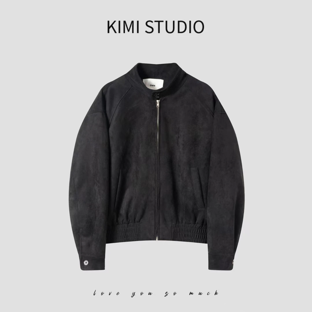 AW25341   韩国订单翻毛绒帅气休闲夹克外套