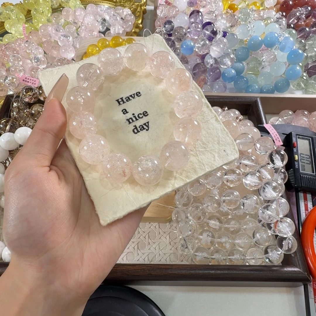 啵***姐未镶嵌手链水晶玫瑰庄园18