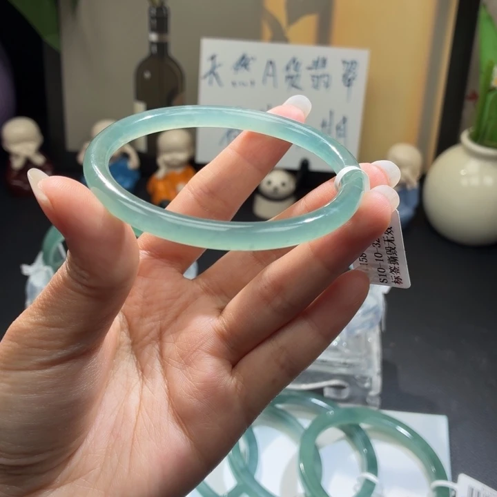 未镶嵌手镯翡翠冰晴圆条