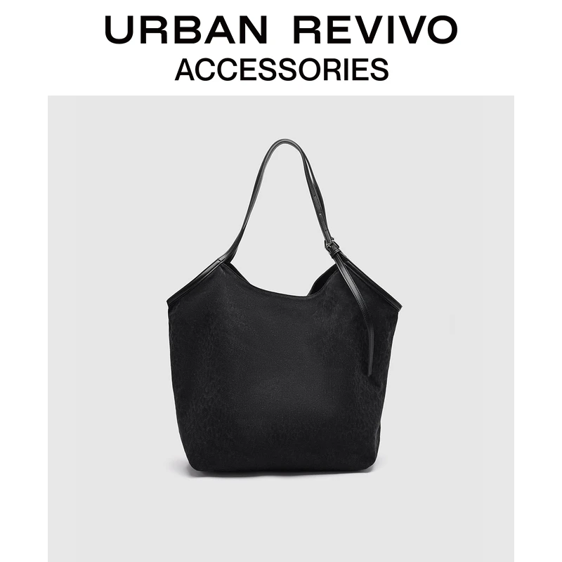 URBAN REVIVO2025秋季新款女士大容量托特单肩包UAYB50176