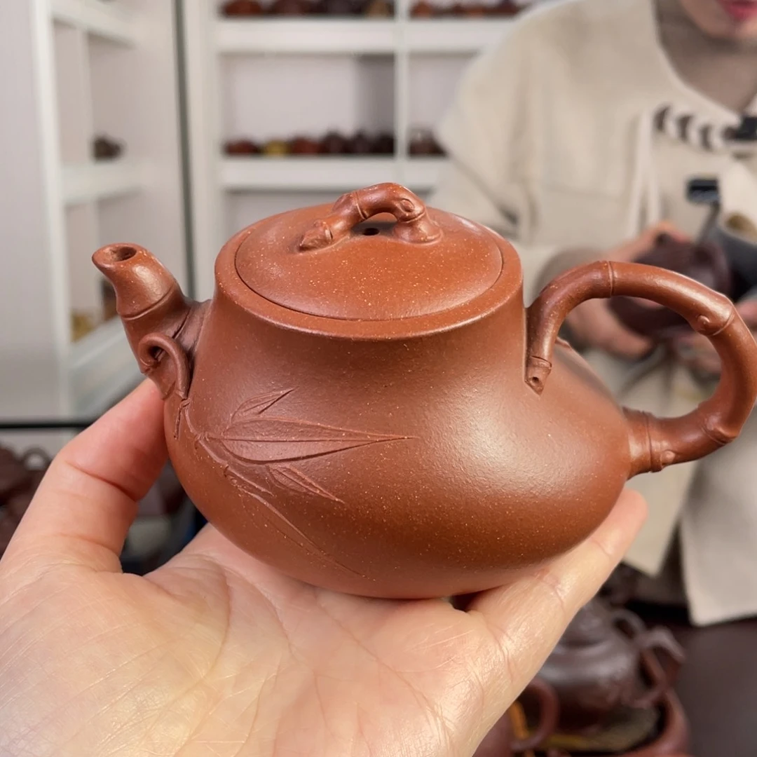 紫砂茶壶红降坡fo度竹245cc