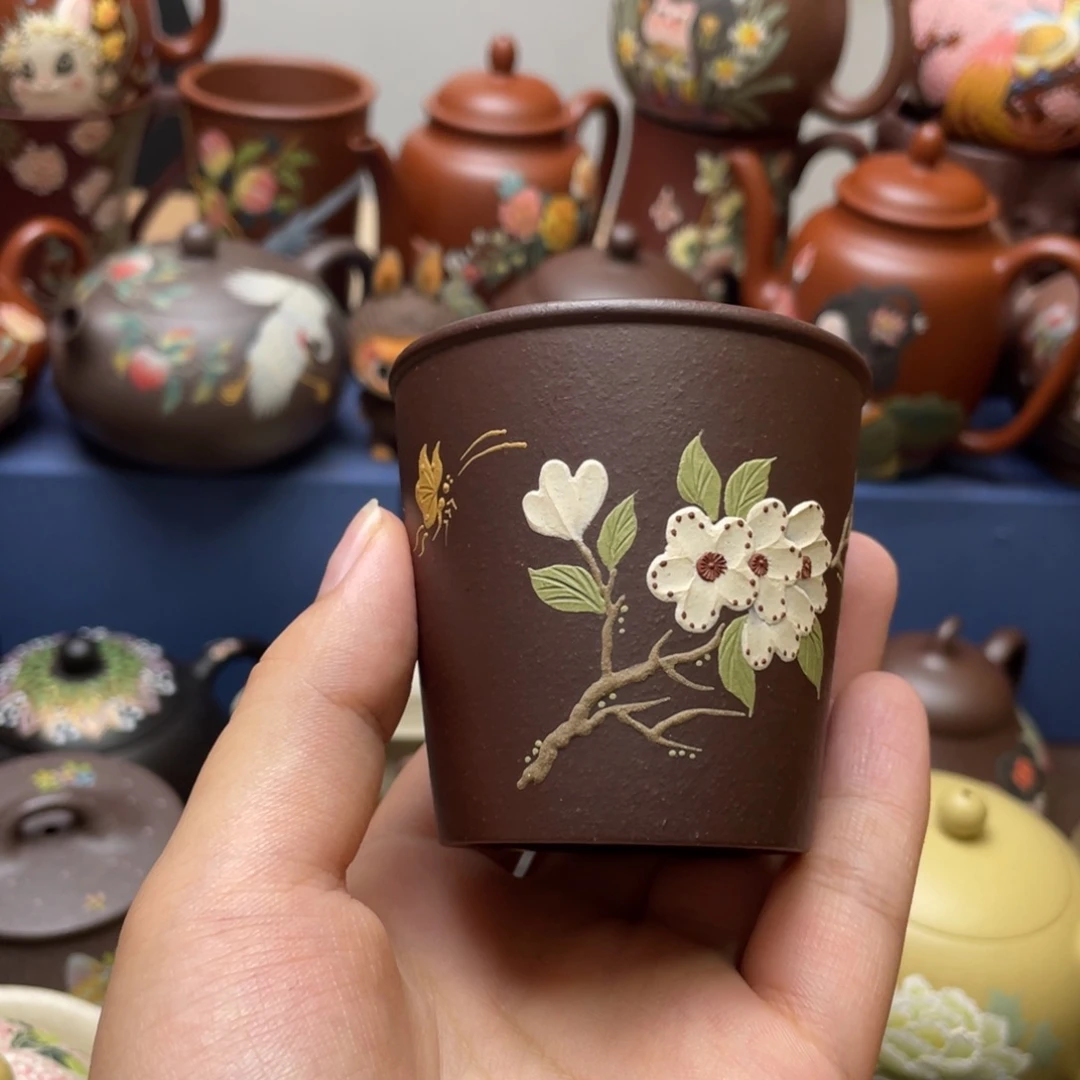 茶杯紫泥紫砂主人杯100cc