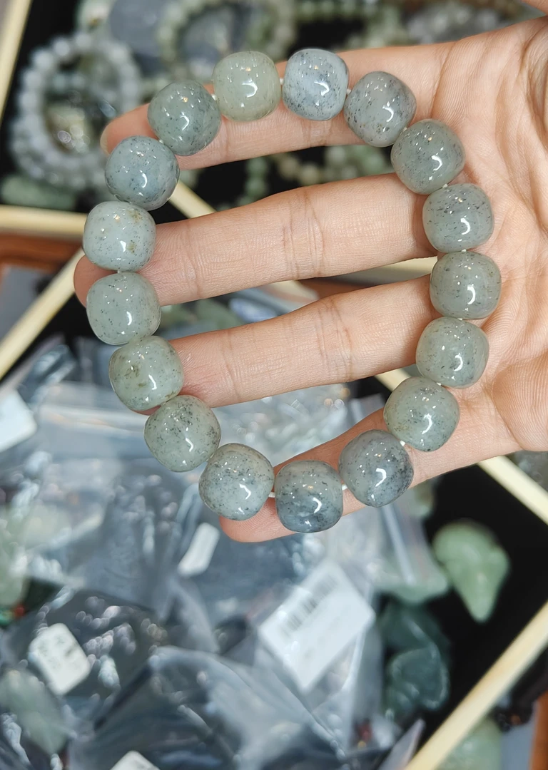 和田玉青花老型珠手串多样发货彰显禅意