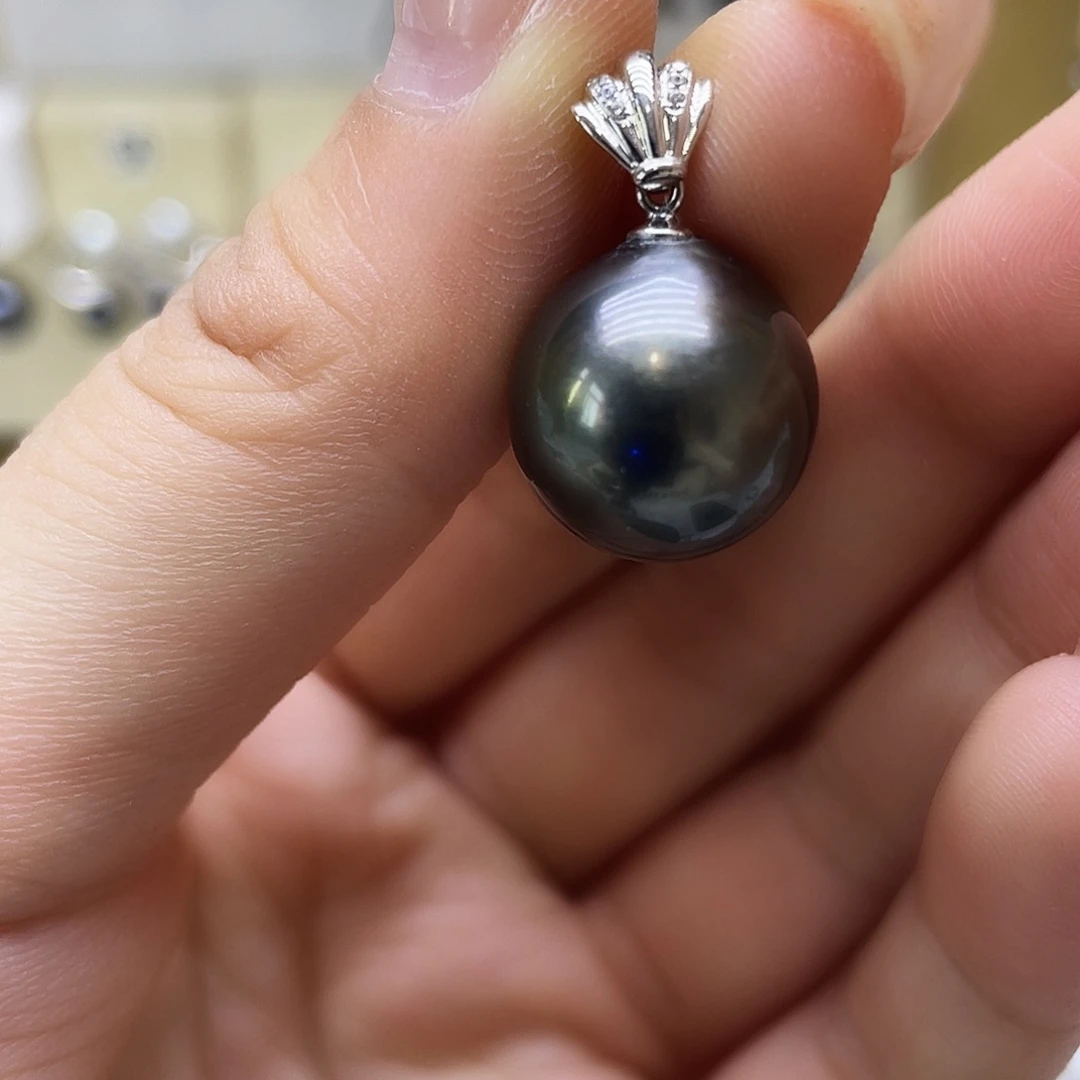 海水珍珠18K金镶嵌颈饰