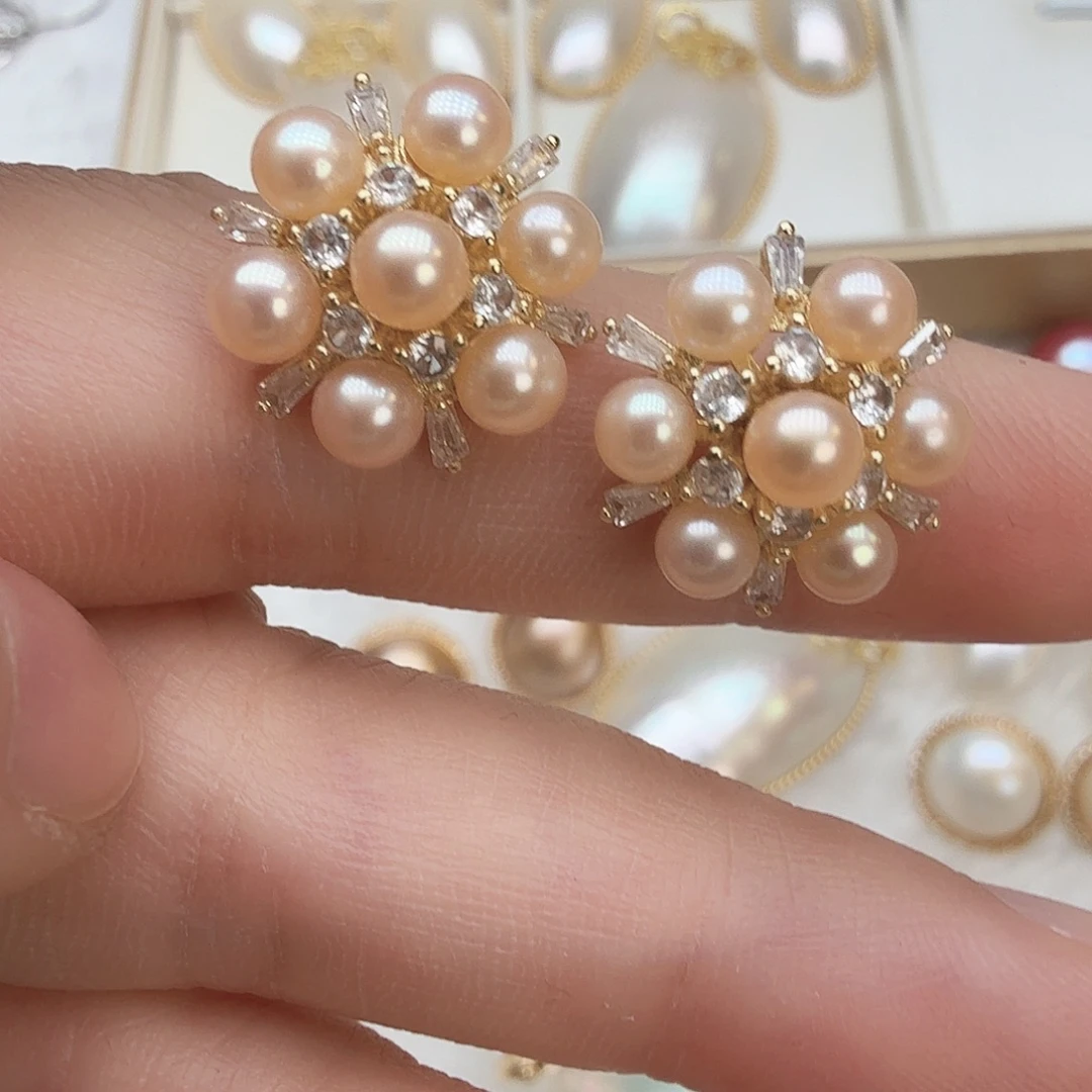 耳饰未镶嵌淡水珍珠