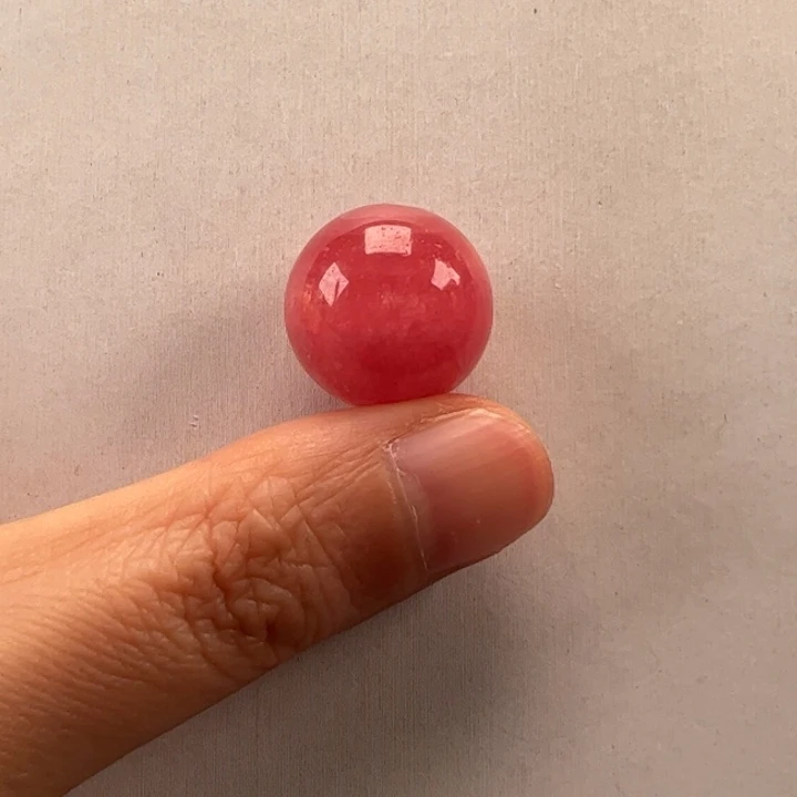 菱锰矿（红纹石）单珠未镶嵌西**嘻