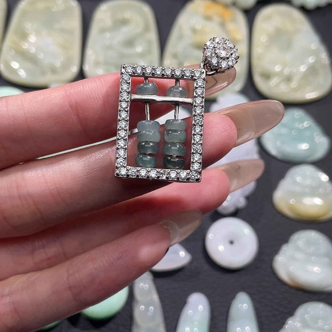 翡翠未镶嵌吊坠(不含链)