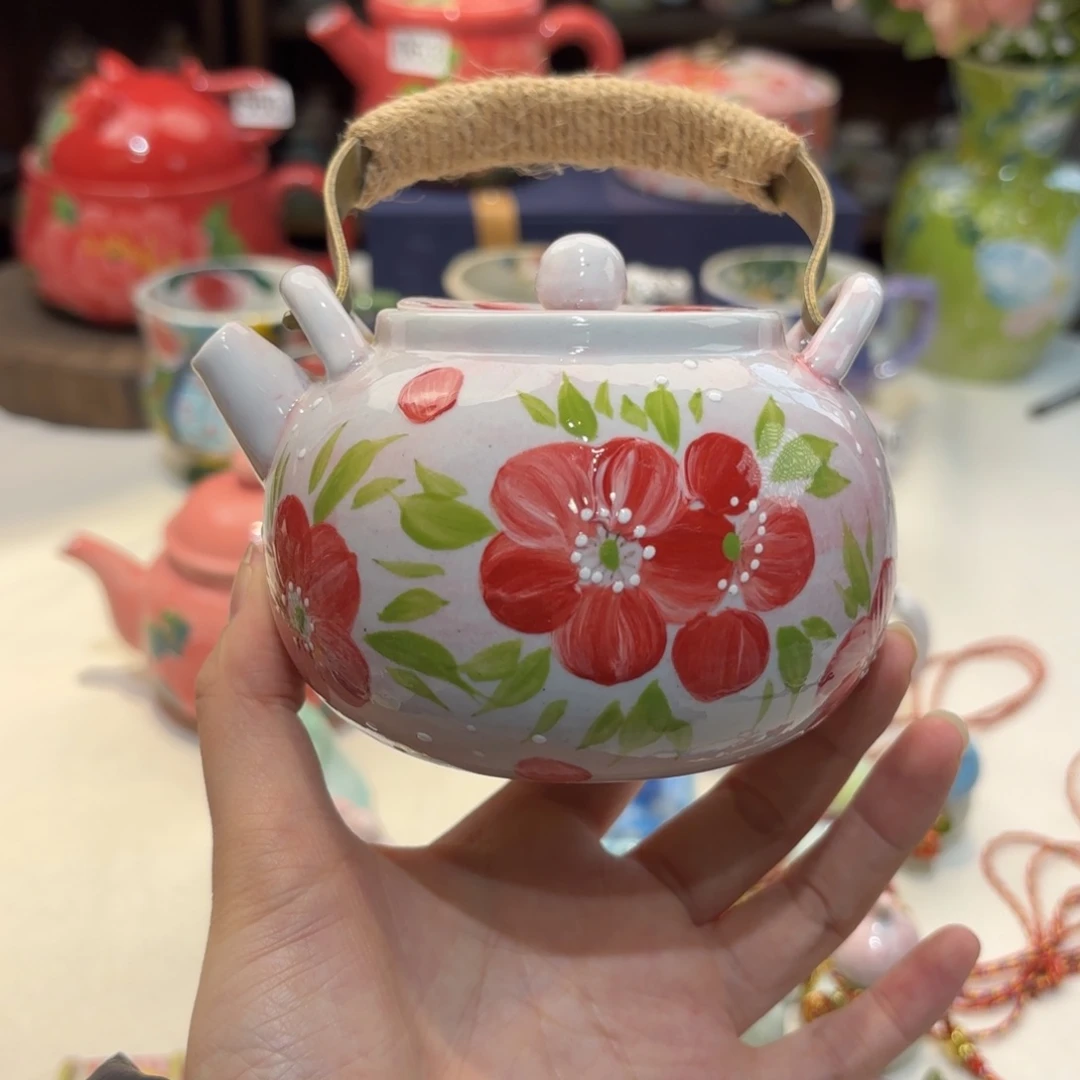 景德镇手绘高温釉下彩陶瓷茶具