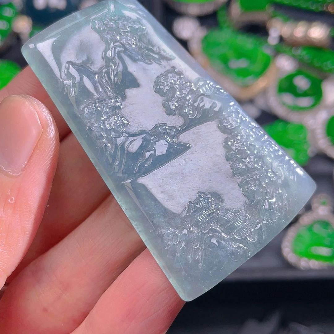 翡翠未镶嵌吊坠(不含链)