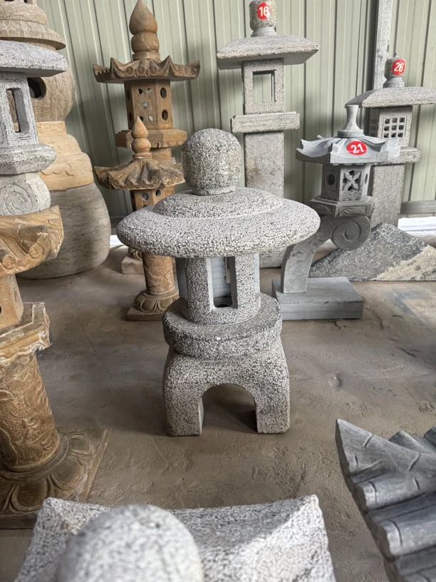 高度60厘米日式庭院青石古石灯笼户外景观创意石灯