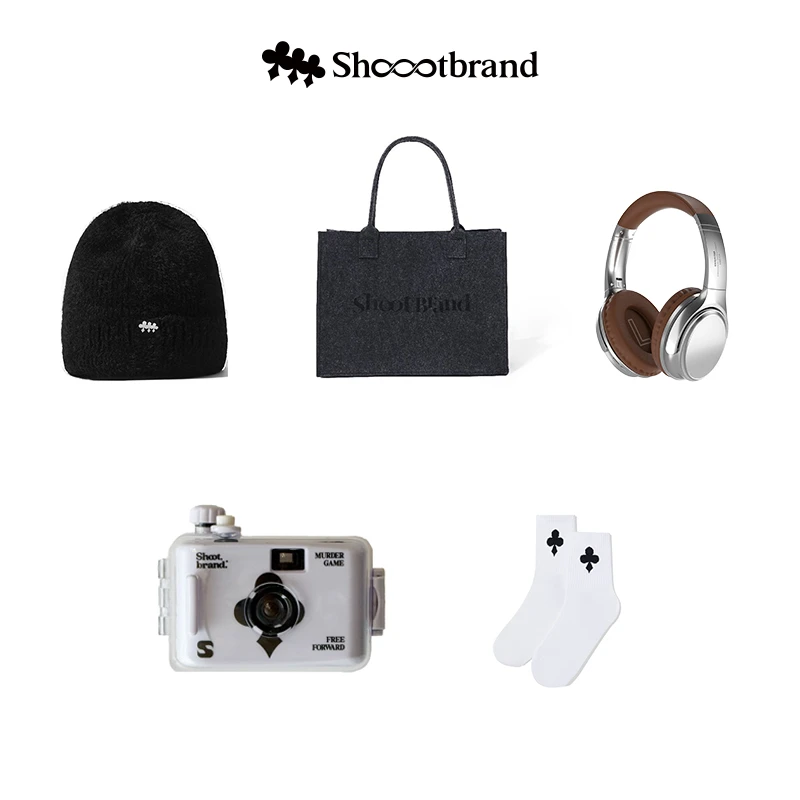 【凑单专属】SHOOTBRAND周边实物 鞋扣/毛毡包/耳机/冷帽/袜子/相机