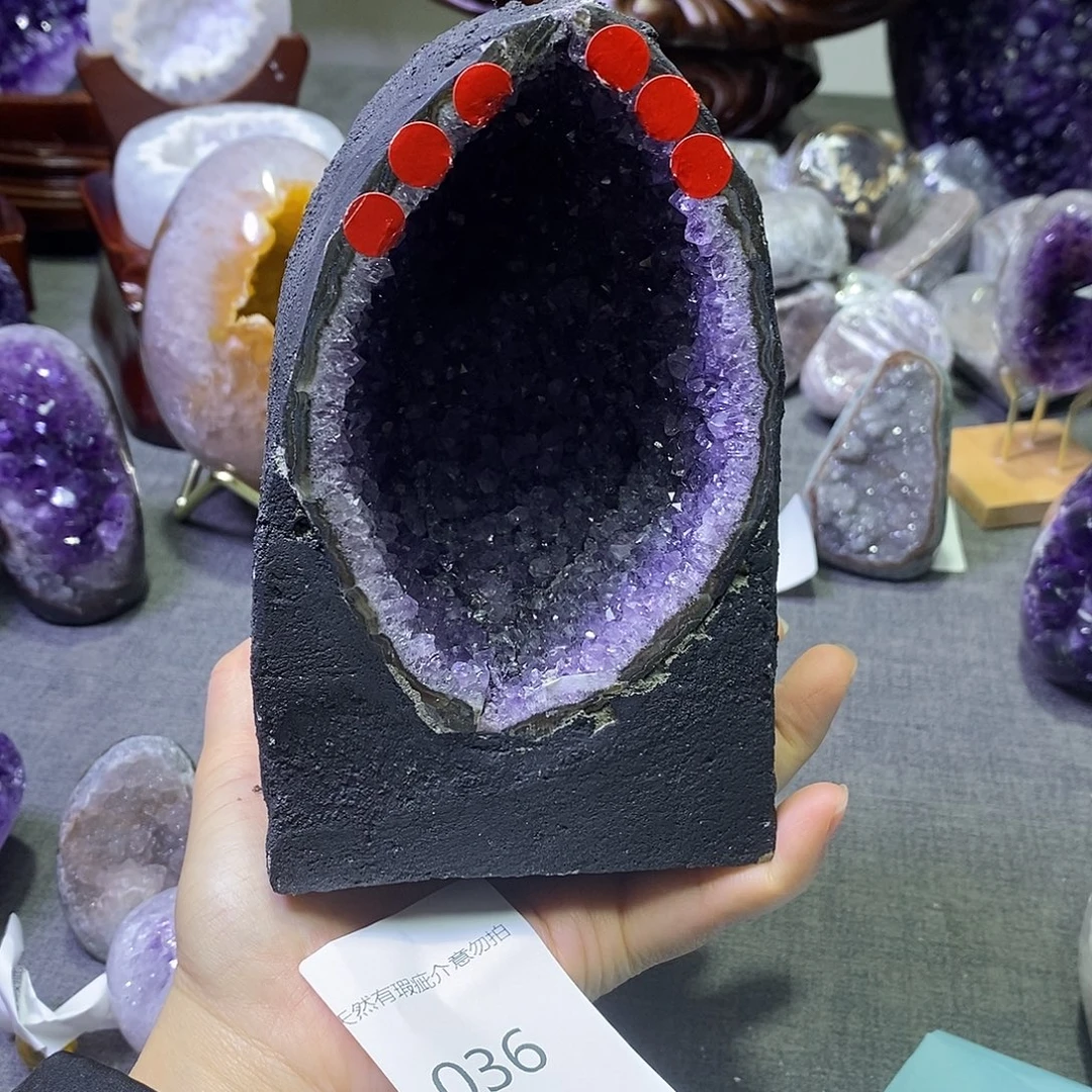 珠宝半成品未镶嵌紫晶