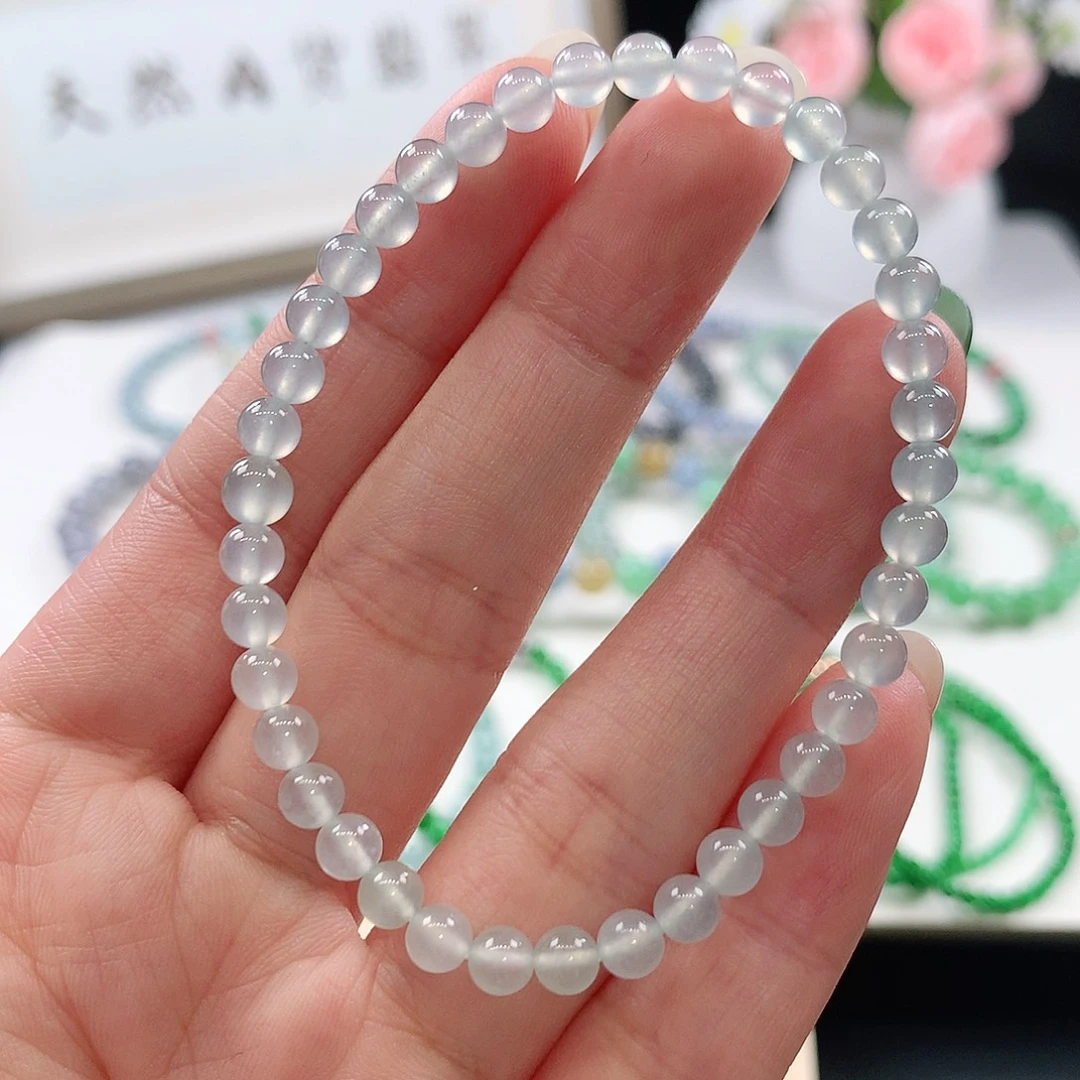 翡翠未镶嵌手链手链4.6mm