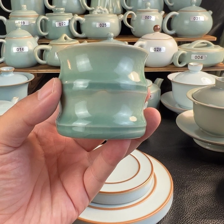 纯矿石微瑕竹节杯……